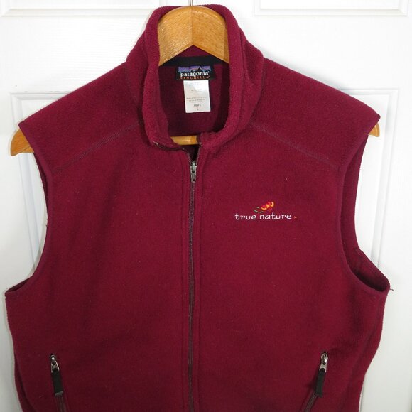 Vintage Men’s Patagonia Synchilla Fleece Full Zip Vest LG True Nature Logo* - Picture 2 of 6